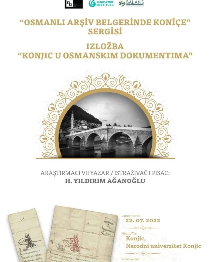 sutra otvaranje izložbe pod nazivom "konjic u osmanskim dokumentima"