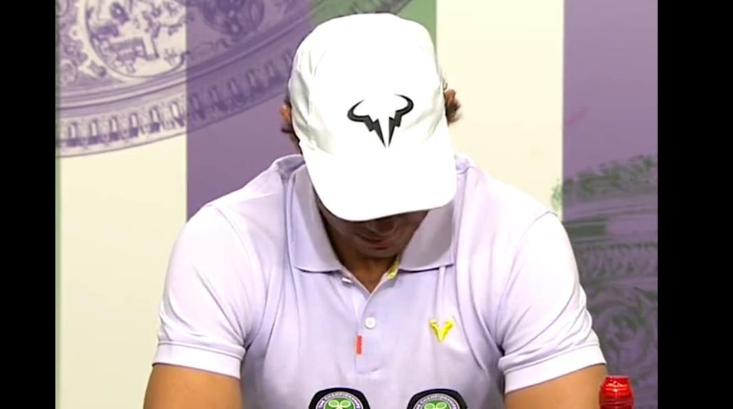 (VIDEO) Pogledajte trenutak kada je Rafael Nadal saopštio da se povlači sa Wimbledona