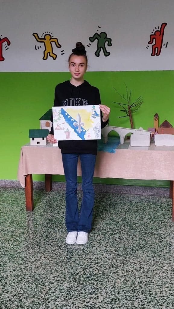 melisa delić, učenica druge osnovne škole konjic, osvojila prvo mjesto za likovni rad na međunarodnom takmičenju