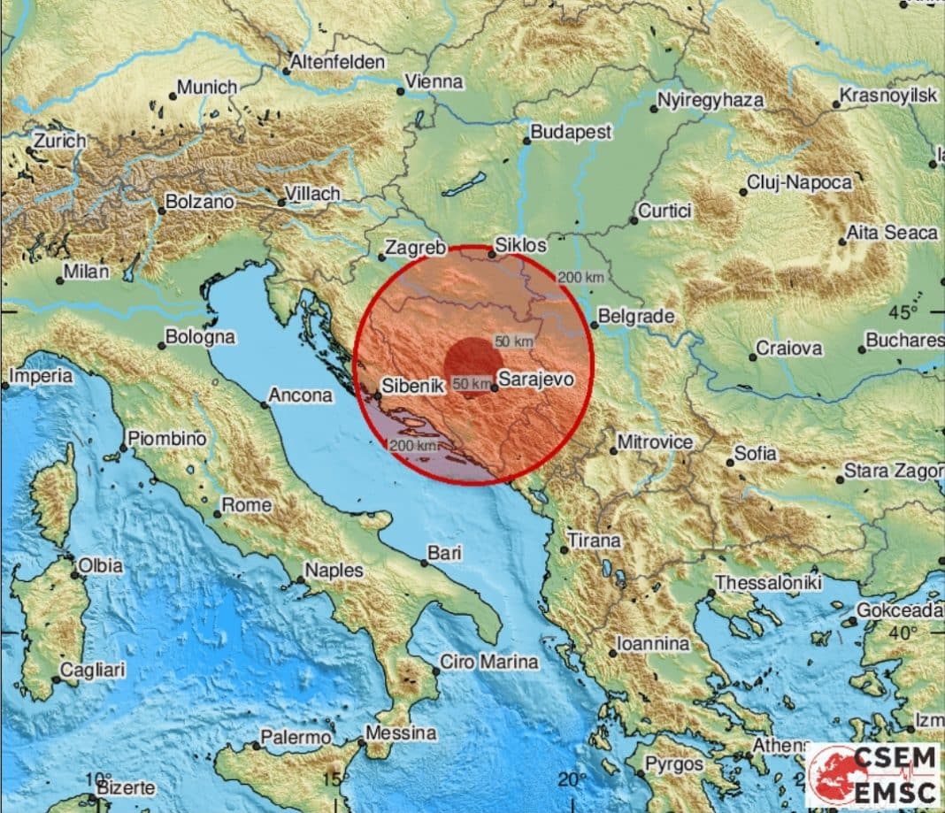 Snažan potres zatresao Središnju Bosnu