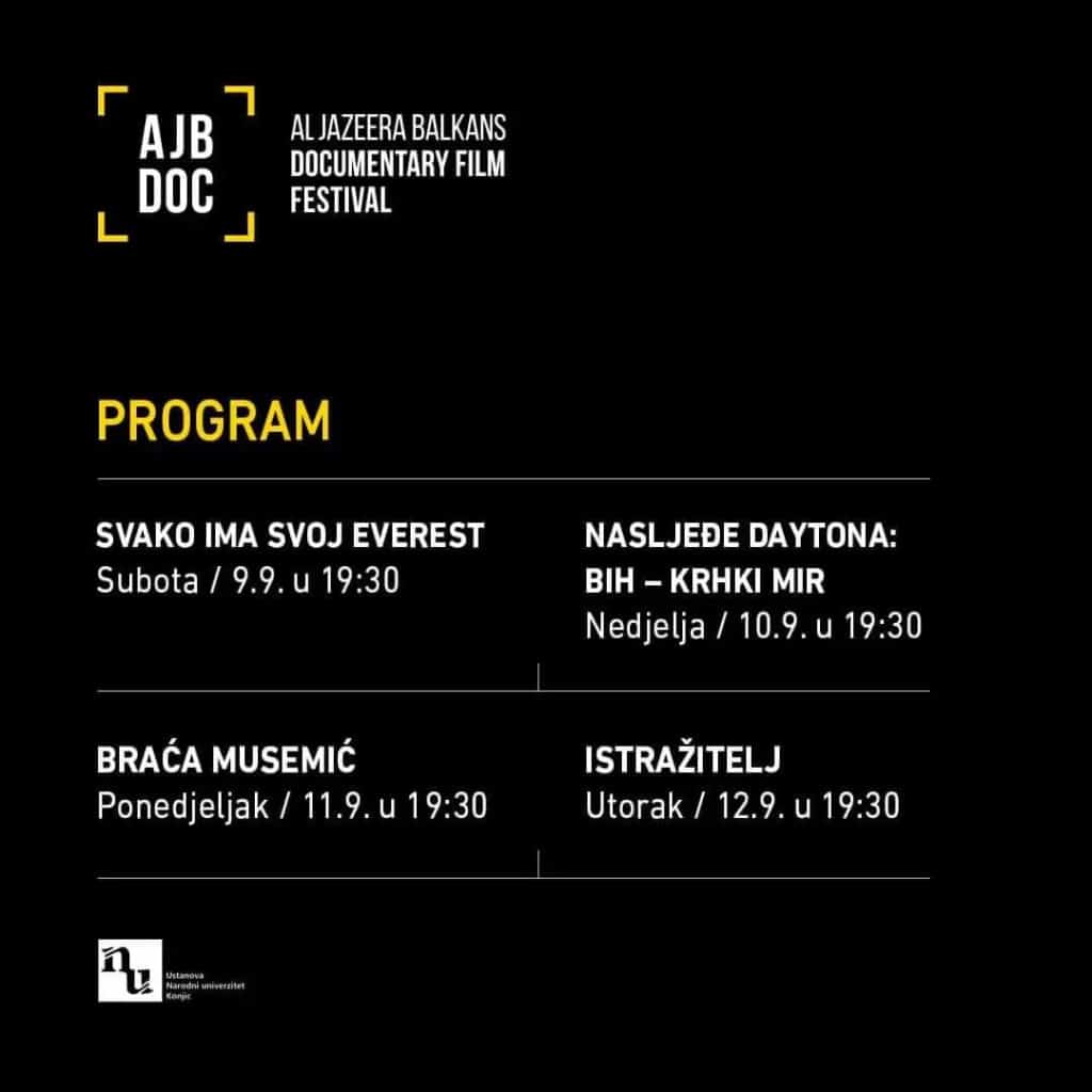 konjic: ajb doc film festival održava se od 09.-12. septembra