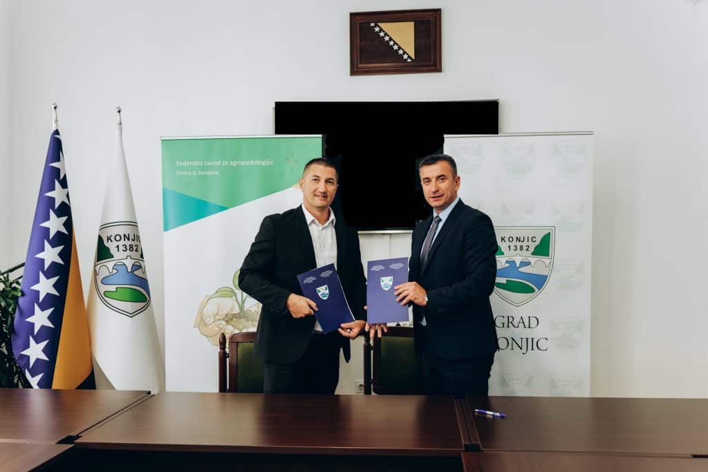 potpisan sporazum o saradnji između grada konjica i federalnog zavoda za agropedologiju sarajevo