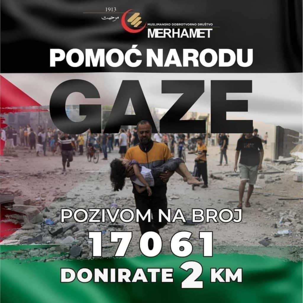 mdd "merhamet": u toku akcija prikupljanja pomoći stanovništvu gaze