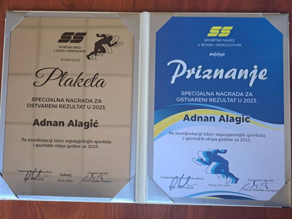 konjičanin adnan alagić dobio specijalnu nagradu za ostvareni rezultat u 2023. godini