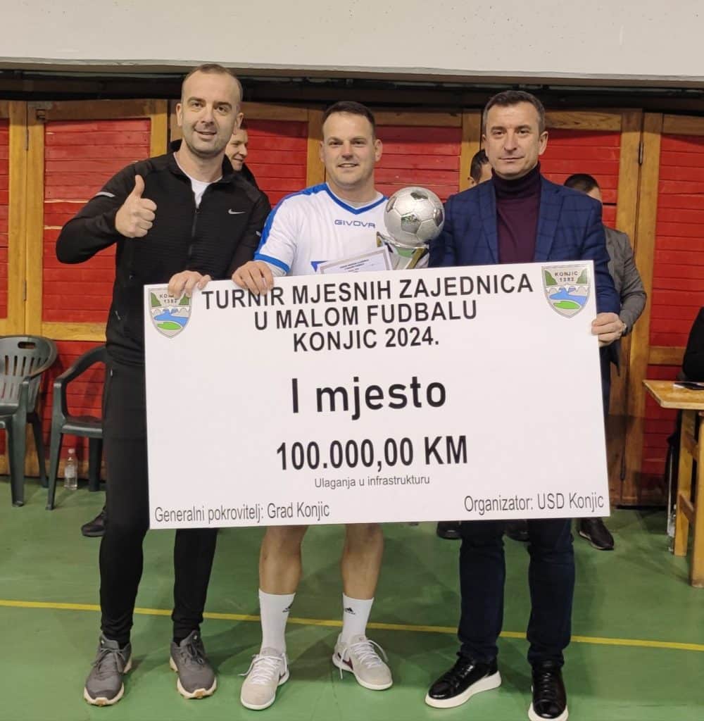 mz stari grad pobjednik turnira mz u malom fudbalu - osvojila 100.000 km