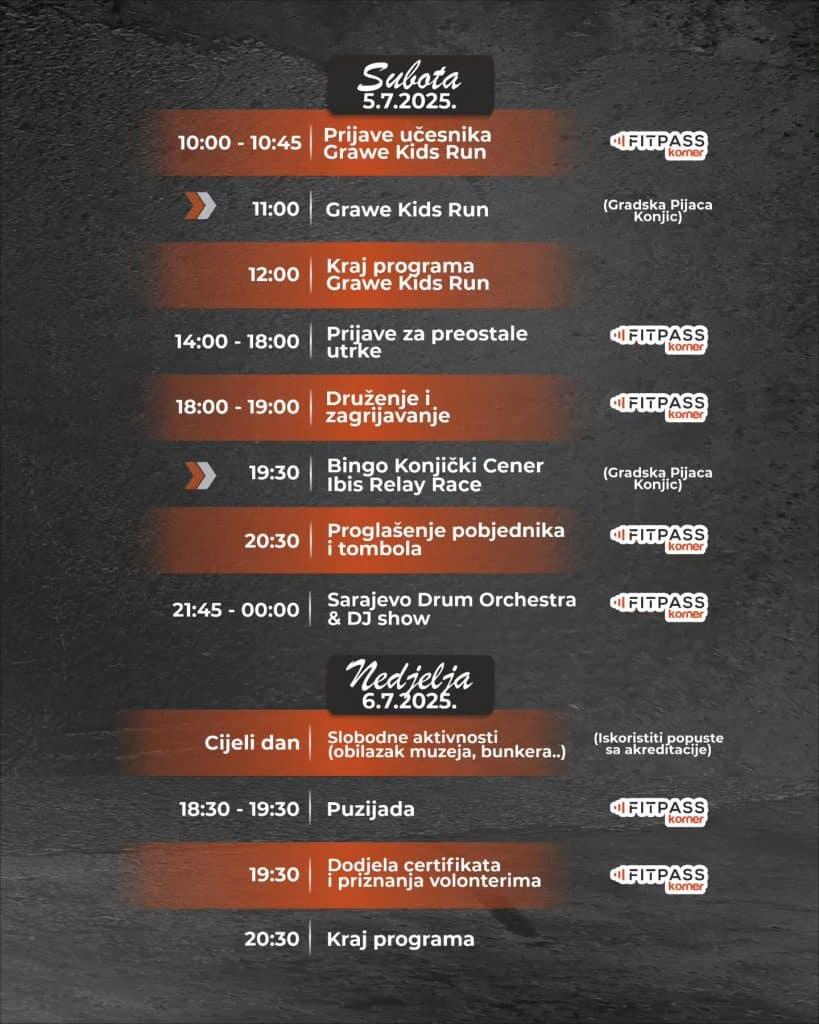 Prijave za Bingo Konjički Cener i Ibis Relay Race su ZATVORENE 3 1program 1