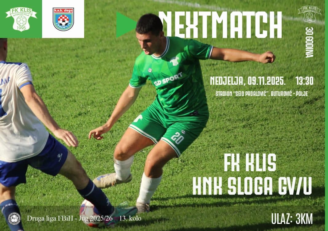 Klis u 13. kolu dočekuje Slogu: Trener Kudra poziva navijače: “Dođite nam dati vjetar u leđa!”