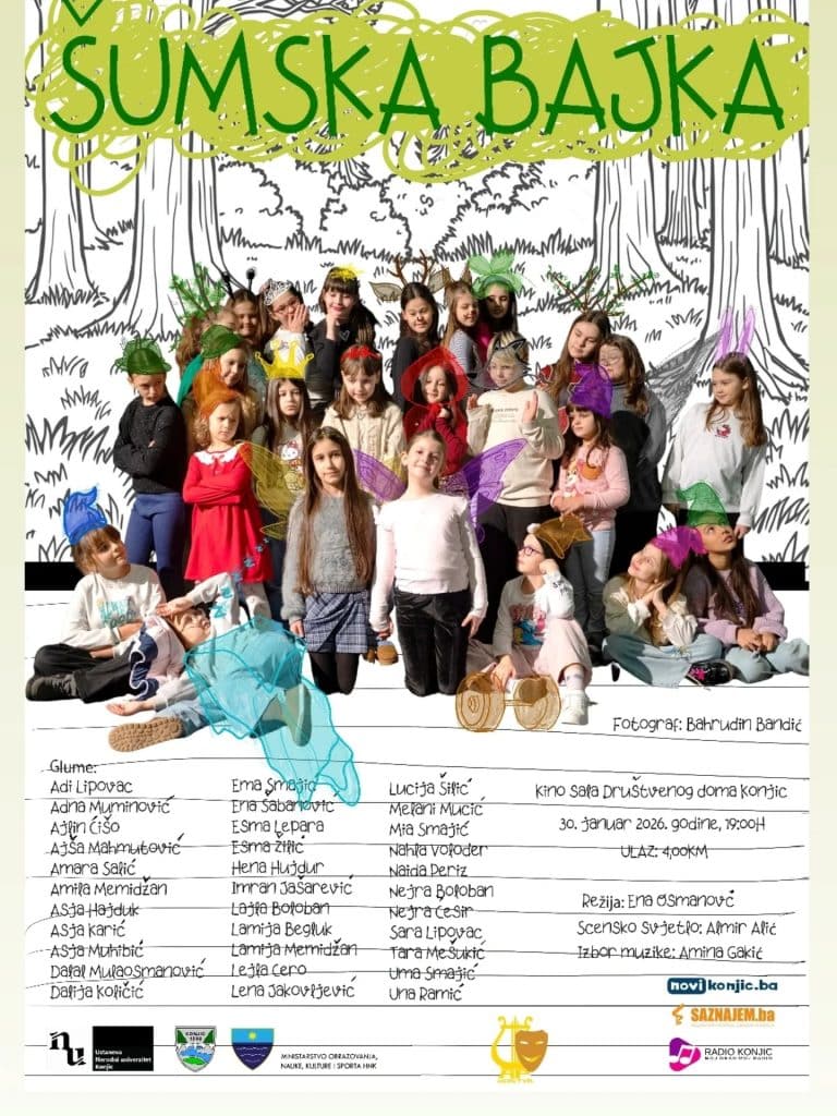 Bajka o prijateljstvu i prirodi: Premijera predstave „Šumska bajka“ na sceni AP Neretva 1 Sumska bajka